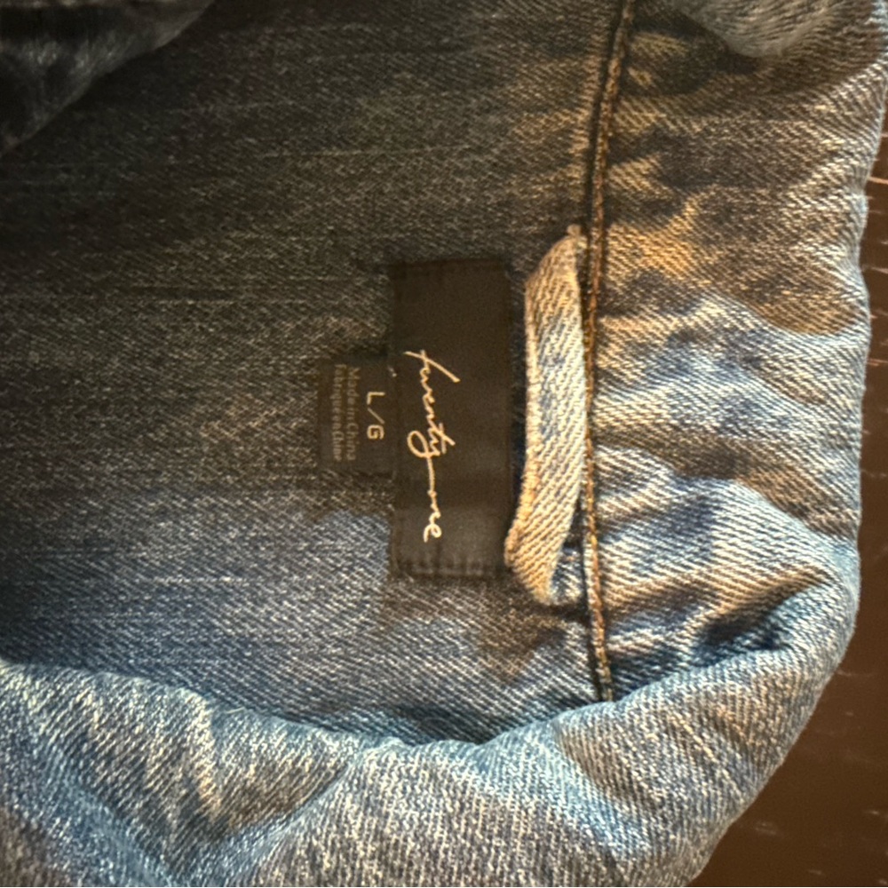 Forever 21 Blue Denim Jean Jacket